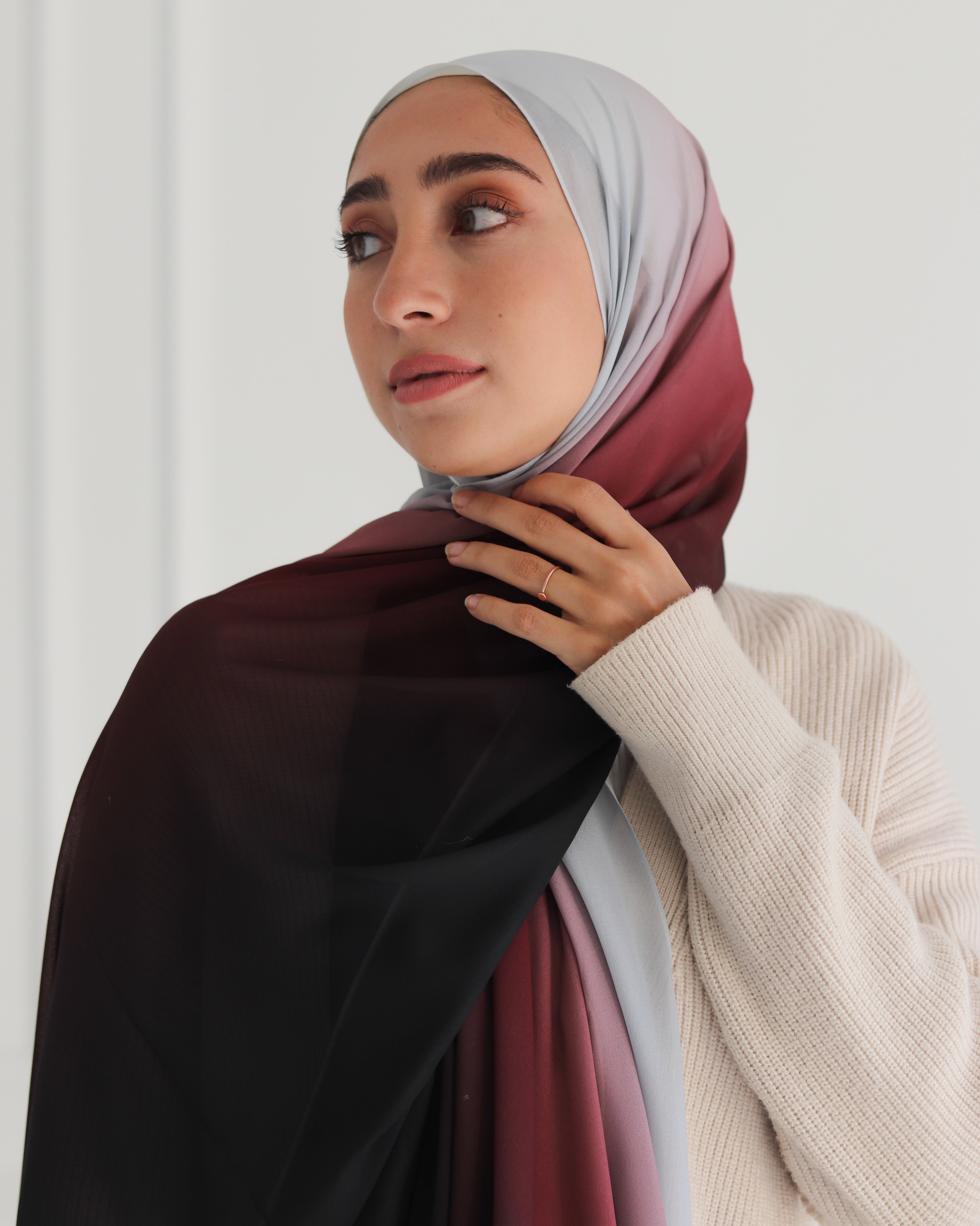 Eclipse Gradient Chiffon Scarf