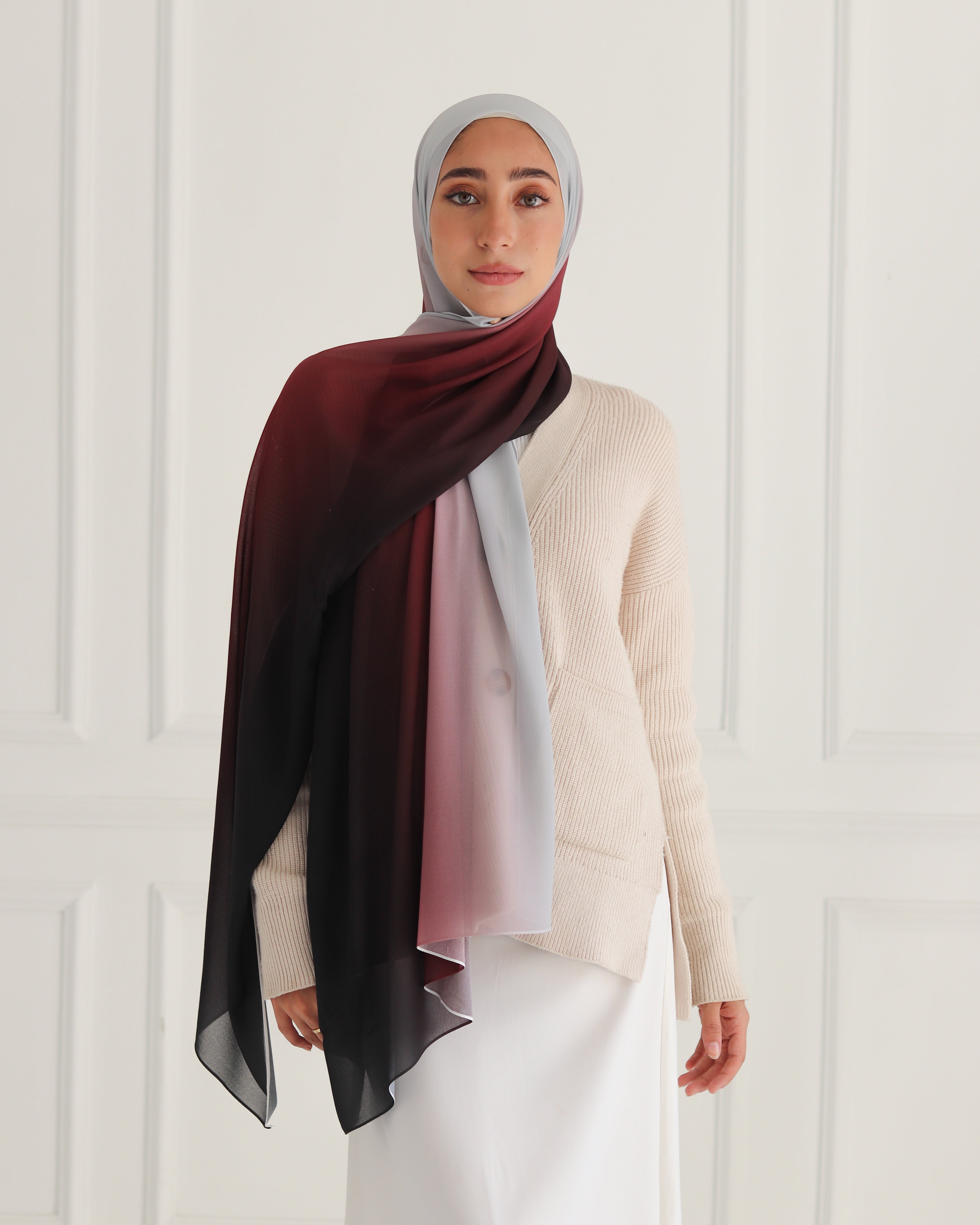 Eclipse Gradient Chiffon Scarf