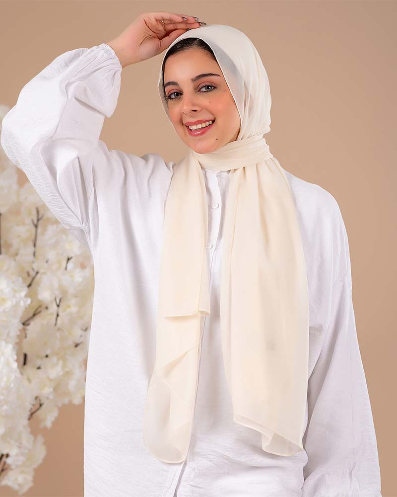 Sugary Plain Chiffon Scarf